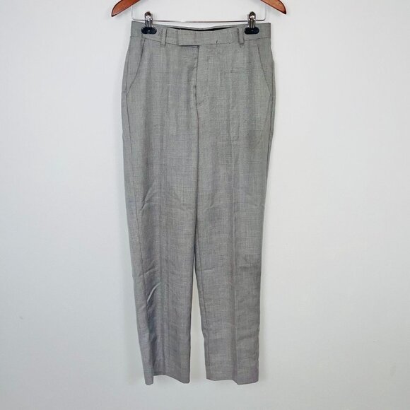 Calvin Klein Womens Plus Size 18 Dress Pants Gray Straight Work Flat Front - Picture 1 of 8